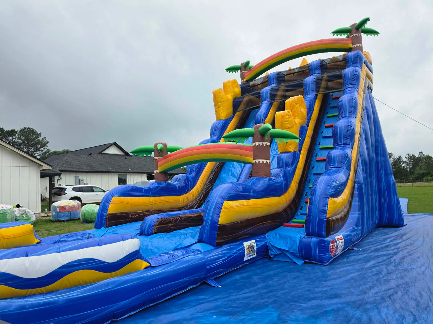 Over The Rainbow Dual Lane Mega Water Slide